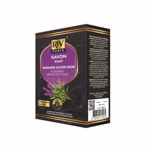 RIV Paris – Savon Gommant Éclaircissant Romarin & Savon Noir (180g)